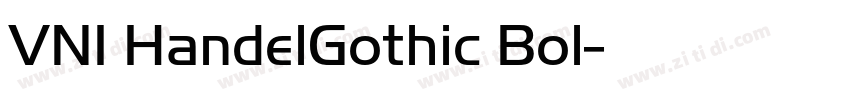 VNI HandelGothic Bol字体转换
